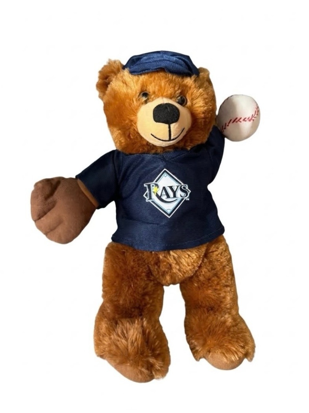 🏈 NWT Tampa Bay Rays Plush Teddy Bear - Navy Jersey 14”